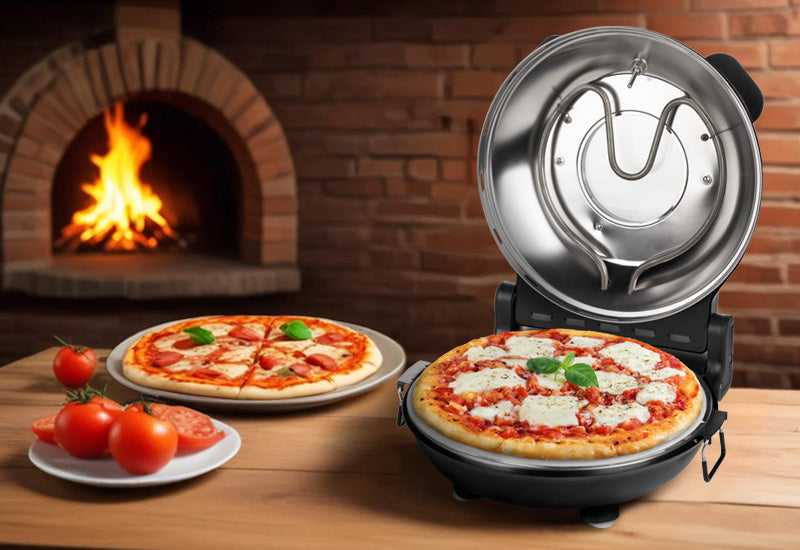 Do 400 °C w przypadku pizzy w stylu pizzerii.