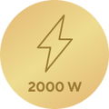 Moc 2000 W do szybkiego ogrzewania1