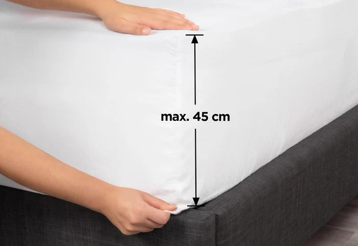 XXL Idealne dopasowanie do wyższych materacy.