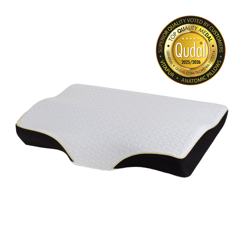 Anatomiczna poduszka przeciw chrapaniu Vitapur MemoSilver Ionity - 57x34  cm