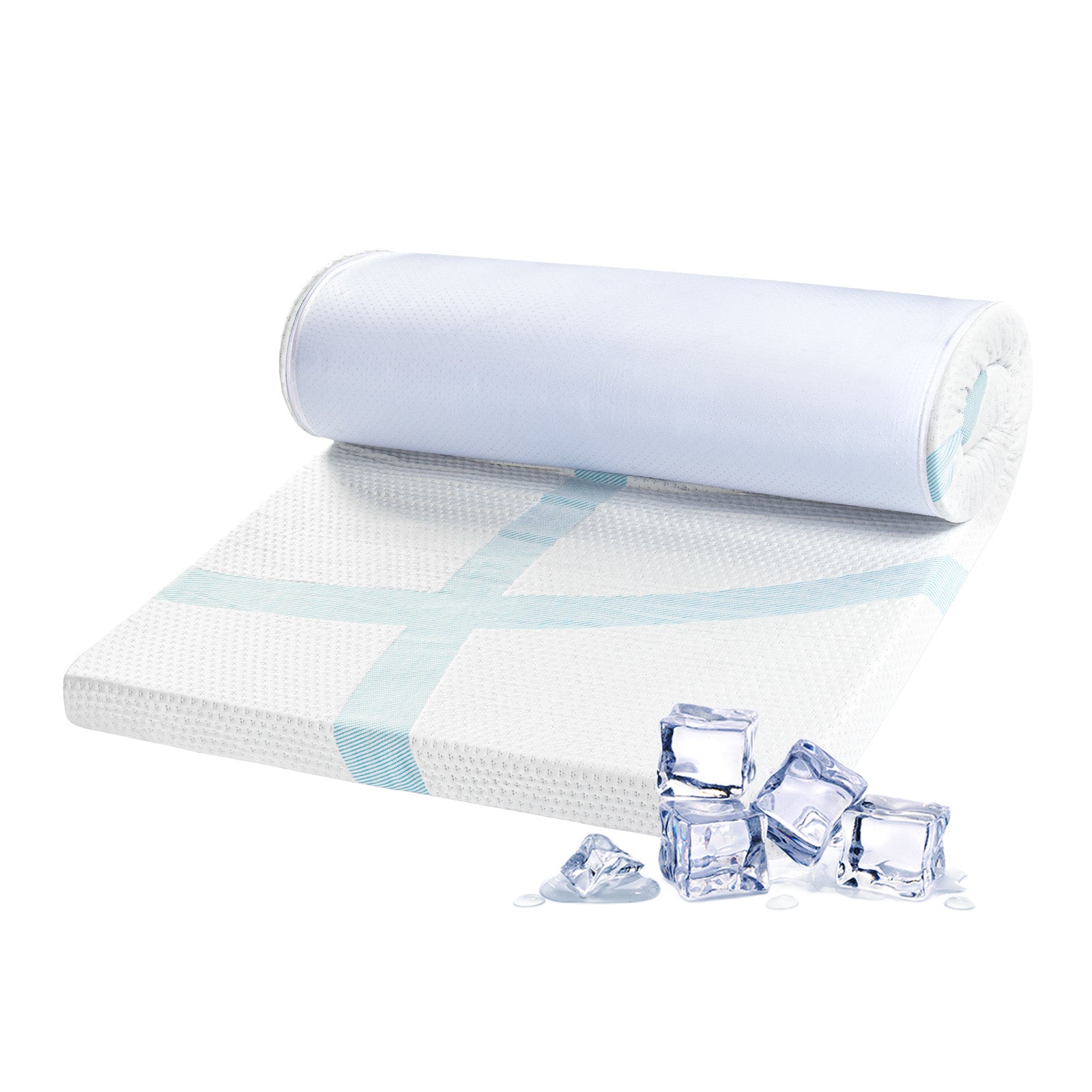 Topper na materac z efektem chłodzenia Vitapur MemoSilver Premium Fresh 5+2 – 7 cm