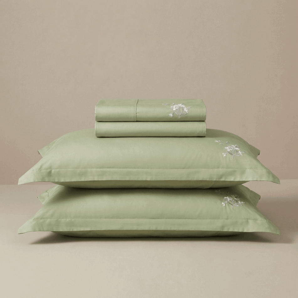 Bawełniano-satynowa pościel haftowana PREMIUM Jannes