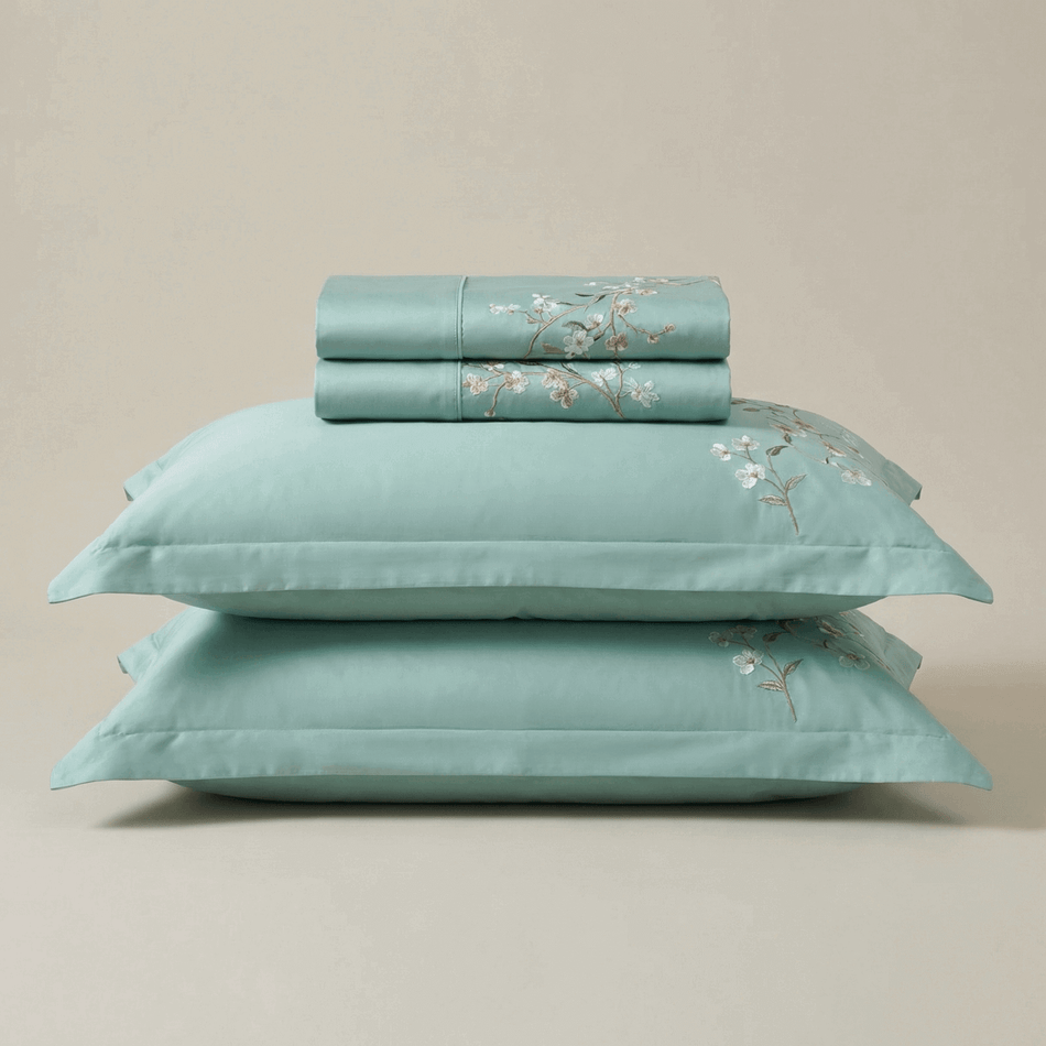 Bawełniano-satynowa pościel haftowana PREMIUM Aleasha