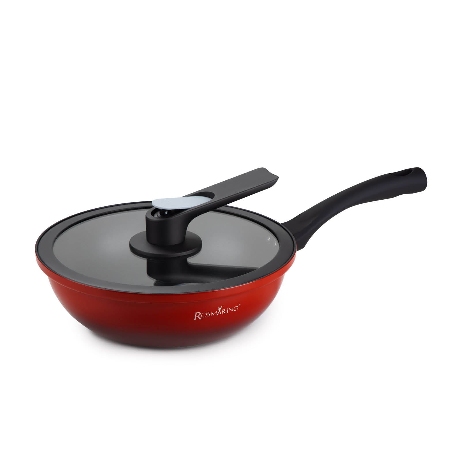 Wok do gotowania pod niskim ciśnieniem z inteligentną pokrywką Rosmarino Fresh Cooker – 28 cm