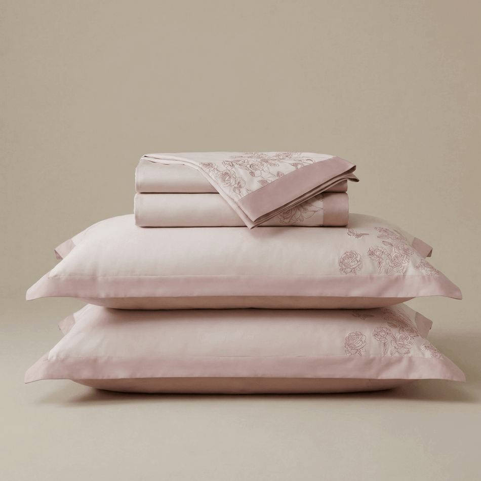 Bawełniano-satynowa pościel haftowana PREMIUM Ruby