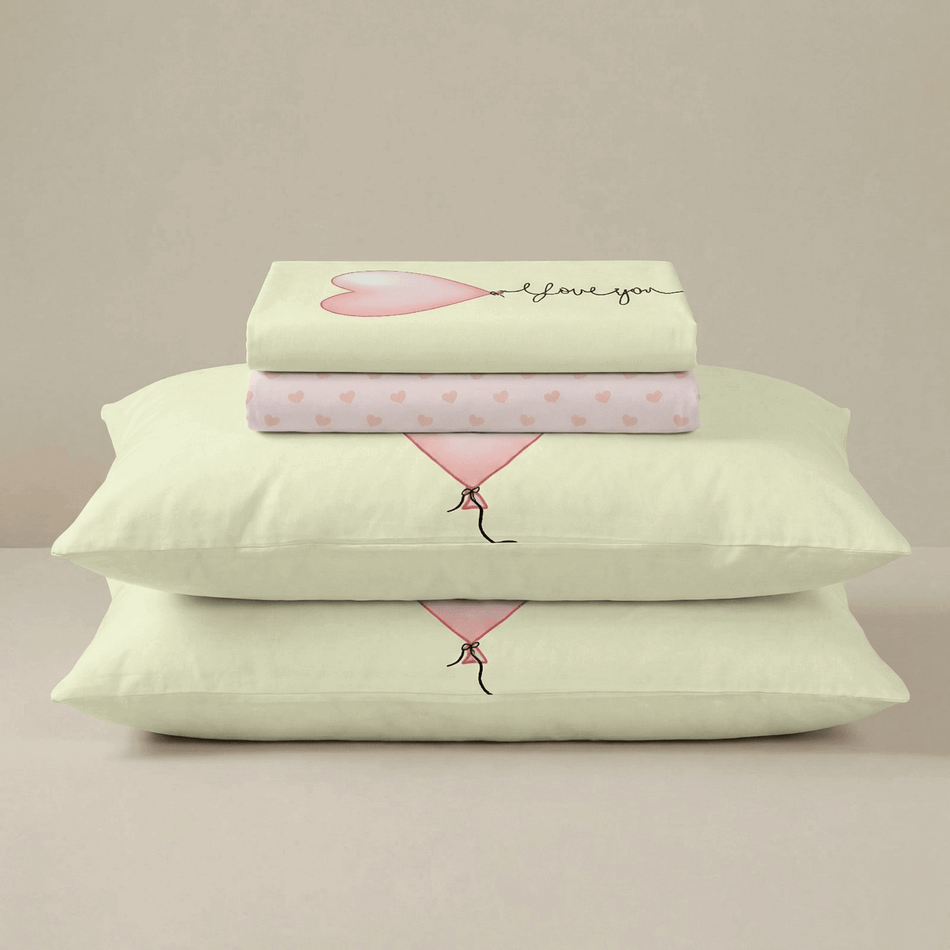 Bawełniana pościel dziecięca Lovely Hearts