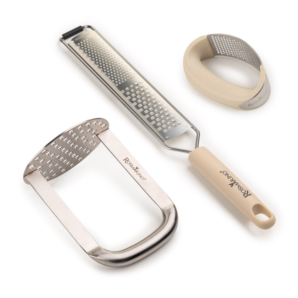 3-częściowy zestaw kuchennych przyborów do tarcia i ugniatania Rosmarino Elite