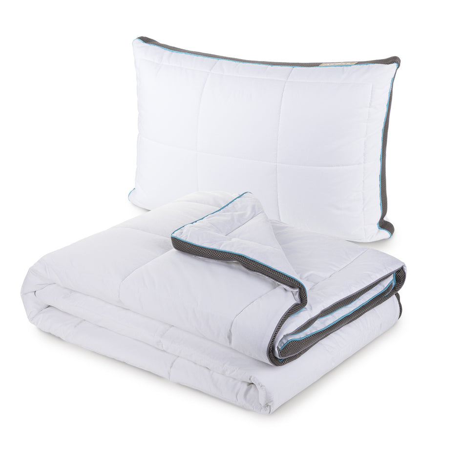 Zestaw kołdra i poduszka MemoSilver Premium