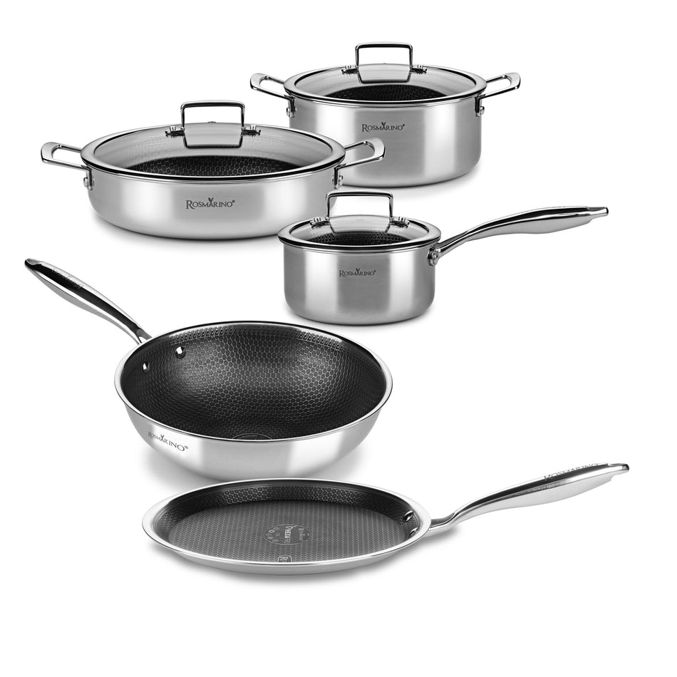 8-częściowy zestaw naczyń kuchennych Rosmarino HexaPRO z pokrywkami