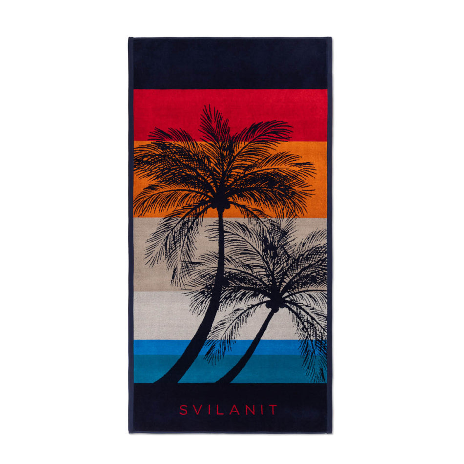 Ręcznik plażowy Retro Palms, 80 x 160 cm