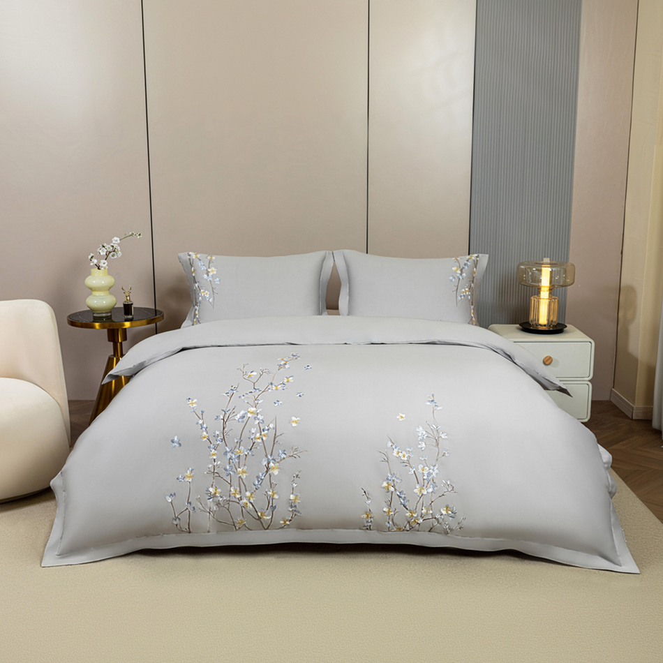 Bawełniano-satynowa pościel haftowana PREMIUM Chisi