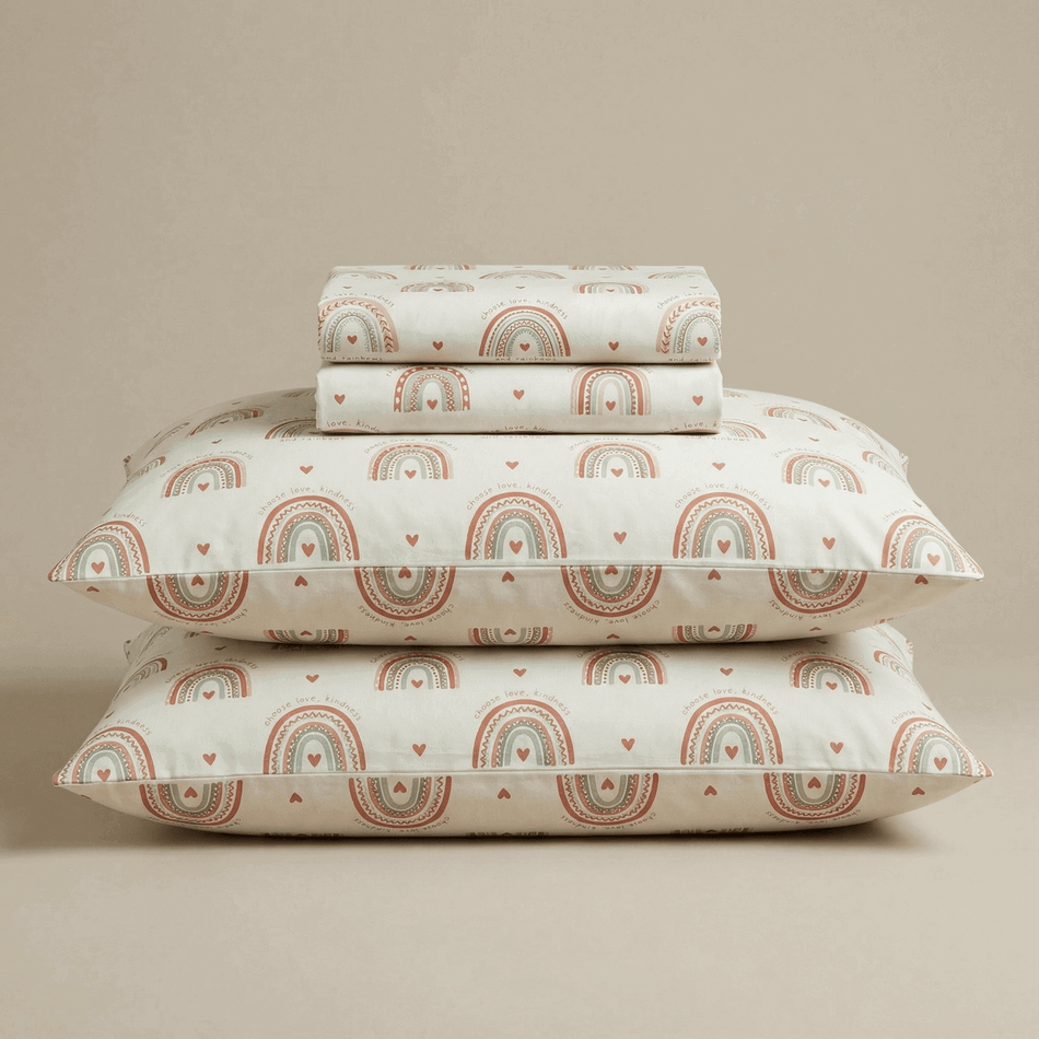 Bawełniana pościel dziecięca Love and Rainbows