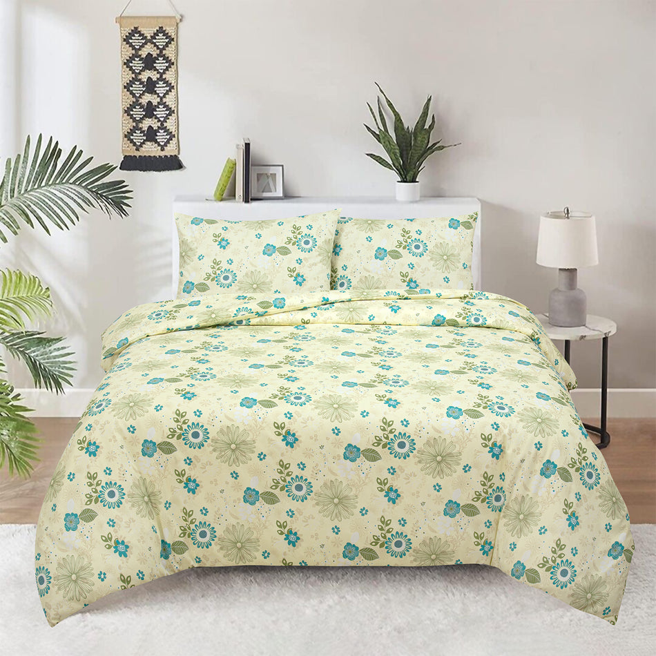 Pościel bawełniano-satynowa Floral Head