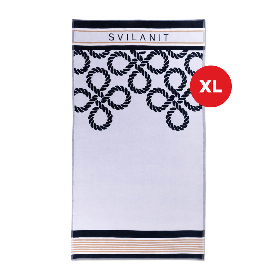 Ręcznik plażowy Royalty White, 100 x 180 cm