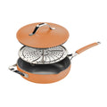 Patelnia do gotowania na parze, smażenia i duszenia Rosmarino Chef’s Choice All-in-One, 28 cm