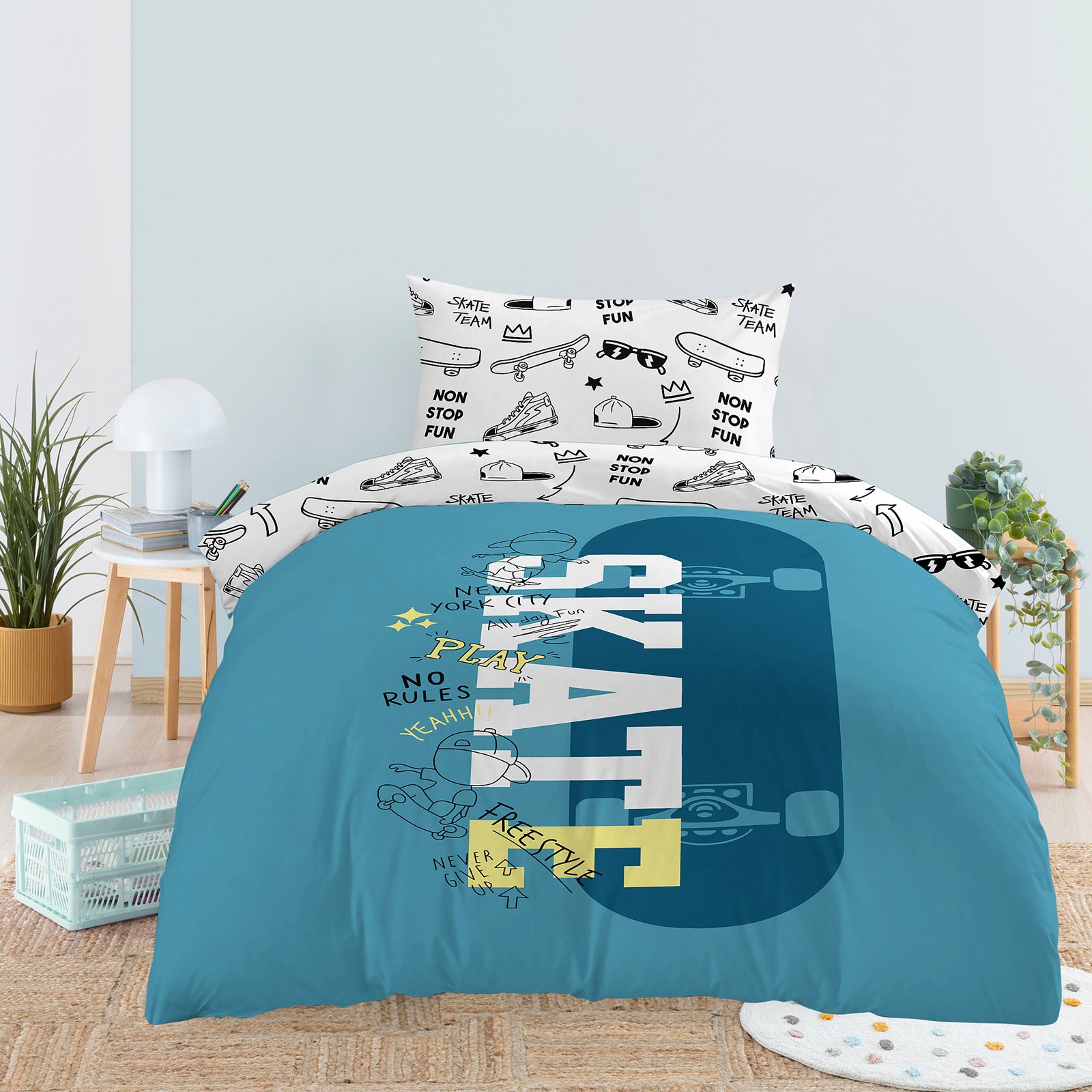 Bawełniana pościel dziecięca Svilanit Skate City