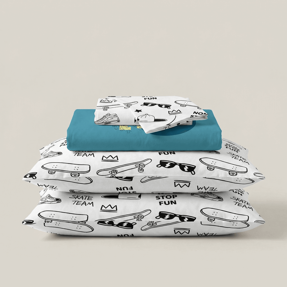 Bawełniana pościel dziecięca Svilanit Skate City