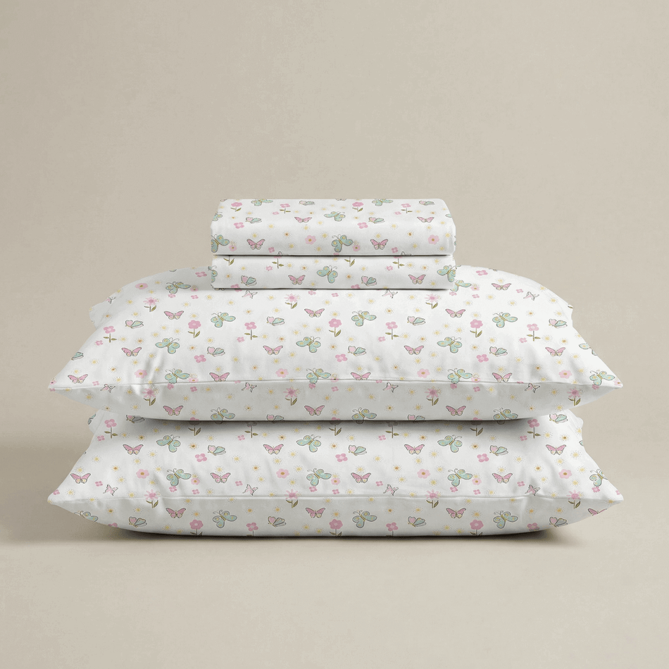 Bawełniana pościel dziecięca Svilanit Flutter Bloom