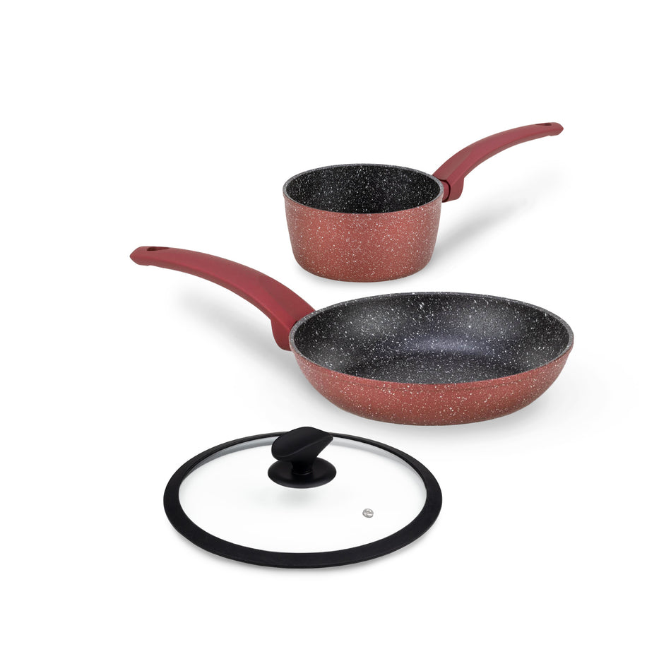 3-częściowy zestaw naczyń Rosmarino Lava Stone Grape