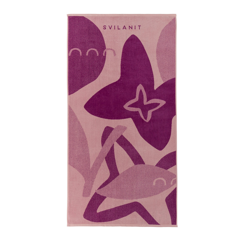 Svilanit premium ręcznik plażowy Fuchsia, 80 x 160 cm