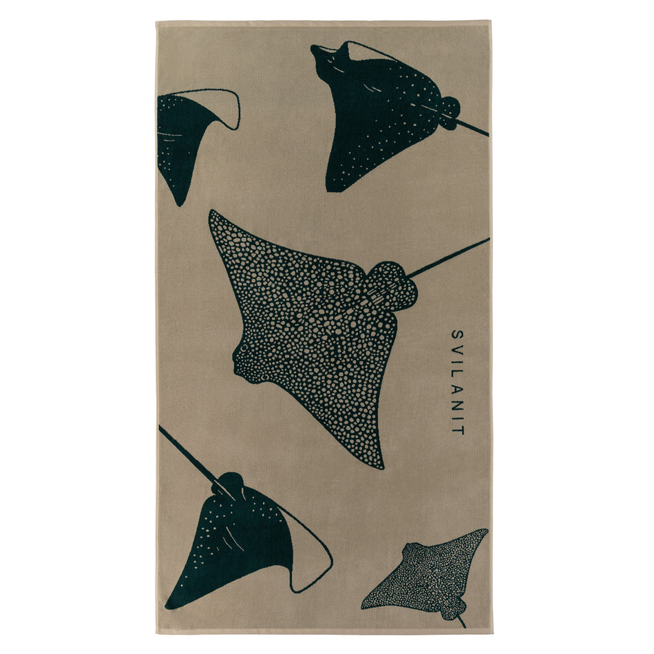 Svilanit premium duży ręcznik plażowy Mantas, 100 x 180 cm