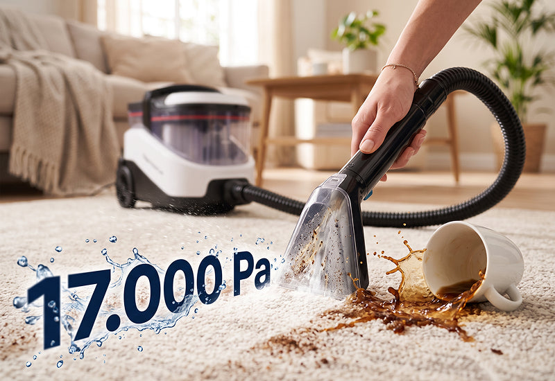 Wyjątkowa moc ssania DeepClean dla szybkiego schnięcia