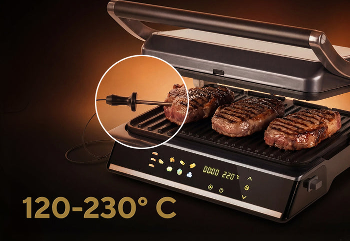 Sonda temperatury dla idealnie przygotowanego mięsa